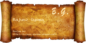 Bajusz Gyoma névjegykártya